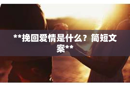 **挽回爱情是什么？简短文案**
