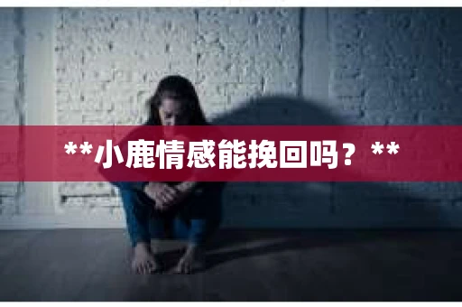 **小鹿情感能挽回吗？**