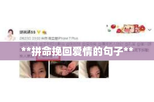 **拼命挽回爱情的句子**