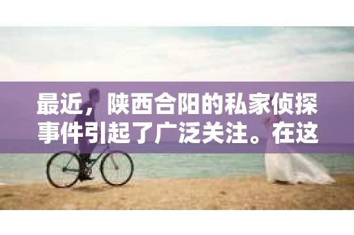 最近，陕西合阳的私家侦探事件引起了广泛关注。在这个信息爆炸的时代，隐私保护显得尤为重要。今天，我们就来聊聊这个事件，看看它背后的一些故事。