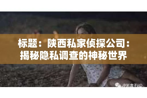 标题：陕西私家侦探公司：揭秘隐私调查的神秘世界