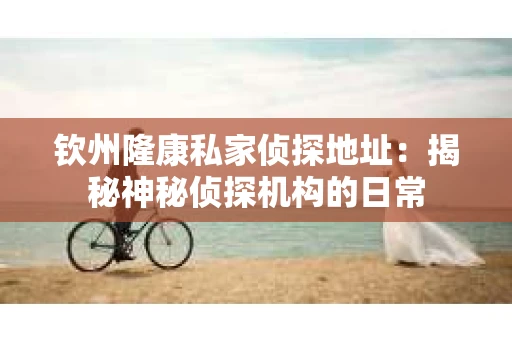 钦州隆康私家侦探地址：揭秘神秘侦探机构的日常