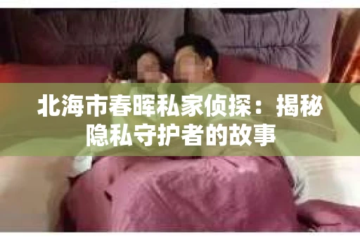 北海市春晖私家侦探：揭秘隐私守护者的故事