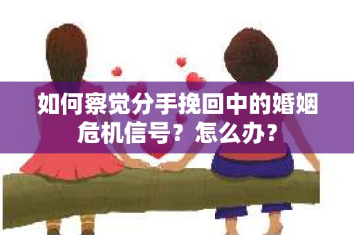 如何察觉分手挽回中的婚姻危机信号？怎么办？