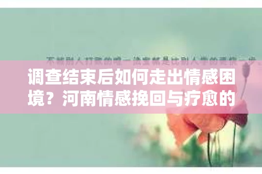 调查结束后如何走出情感困境？河南情感挽回与疗愈的实用方法