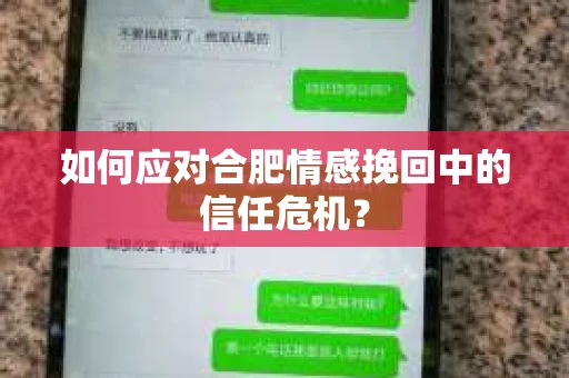 如何应对合肥情感挽回中的信任危机？