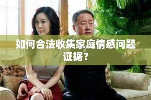如何合法收集家庭情感问题证据？